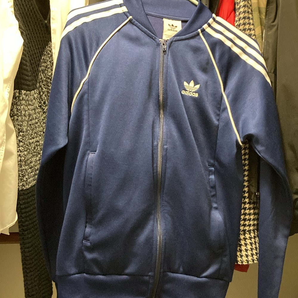 Adidas Track Jacket - Navy Blue - Men’s Small
